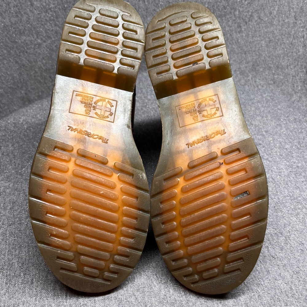 Dr Martens 1460 Cherry Red Oxblood Leather Combat‎ Boots W7 Y2K Grunge Punk Alt - Picture 7 of 9